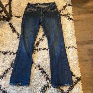 Dark wash Lee low rise jeans